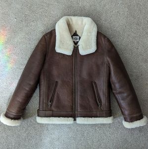 UGG AUDEN SHEARLING AVIATOR JACKET